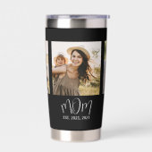 Mama Established Schrift Schwarz 3 Foto Thermobecher (Links)