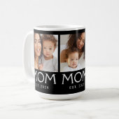 Mama Established Typography Black 3 Foto Kaffeetasse (Vorderseite Links)
