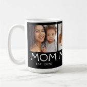 Mama Established Typography Black 3 Foto Kaffeetasse (Links)