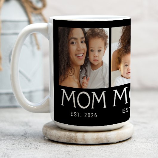 Mama Established Typography Black 3 Foto Kaffeetasse