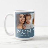 Mama Established Typography Blau 3 Foto Kaffeetasse (Links)