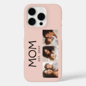 Mama Established Typography Blush Rosa 3 Foto Case-Mate iPhone Hülle (Rückseite)