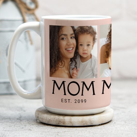 Mama Established Typography Blush Rosa 3 Foto Kaffeetasse