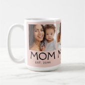 Mama Established Typography Blush Rosa 3 Foto Kaffeetasse (Links)