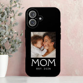 Mama Established Typography Foto Schwarz Case-Mate iPhone Hülle