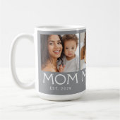 Mama Established Typography Grau 3 Foto Kaffeetasse (Links)