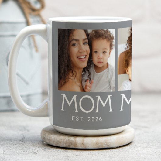 Mama Established Typography Grau 3 Foto Kaffeetasse