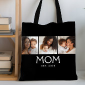Mama Established Typography Schwarz 3 Foto Tasche