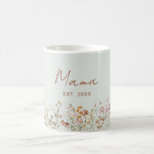 Mama Established Wildflower Sage Green Baby Shower Kaffeetasse (Mittel)
