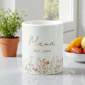 Mama Established Wildflower Sage Green Baby Shower Kaffeetasse