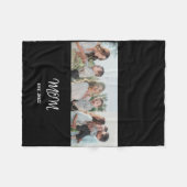 Mama etabliert, 3-Foto-Fleece-Decke Fleecedecke (Vorderseite (Horizontal))