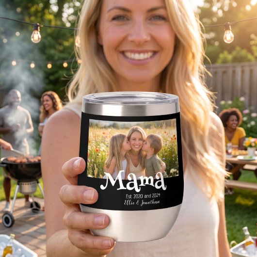 Mama Etabliert Foto Kinder Name Spaß Text