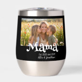 Mama Etabliert Foto Kinder Name Spaß Text (Vorderseite)