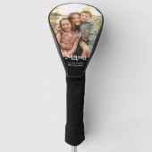 Mama Etabliert Foto Kinder Name Spaß Text Golf Headcover (Vorderseite)