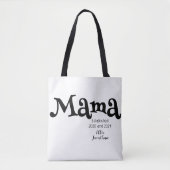 Mama Etabliert Individueller Kindername Neue Mutte Tasche (Vorderseite)