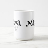 Mama Etabliert Neues Muttergeschenk Kaffeetasse (Mittel)