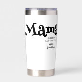 Mama Etabliert Neues Muttergeschenk Thermobecher (Rückseite)