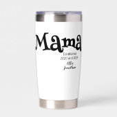 Mama Etabliert Neues Muttergeschenk Thermobecher (Vorderseite)
