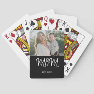Mama etabliert, Poker Karten mit Foto Spielkarten