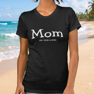 Mama Etabliert Sagen Schwarze Whimsical-Schrift T-Shirt