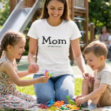 Mama Etabliert Sagen Schwarze Whimsical-Schrift