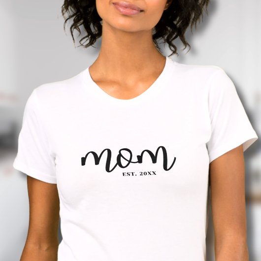 Mama etablierte "Black Script Mother" T-Shirt