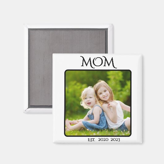 Mama etablierte Foto Gift Magnet (Vorderseite/Rückseite)