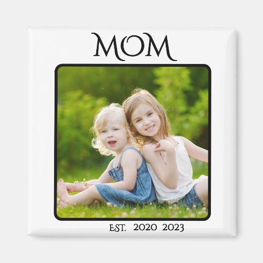 Mama etablierte Foto Gift Magnet (Vorne)