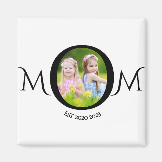 Mama etablierte Foto Gift Magnet (Vorne)