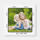 Mama etablierte Foto Gift Magnet (Vorne)
