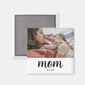 Mama etablierte Foto Gift Magnet (Vorderseite/Rückseite)