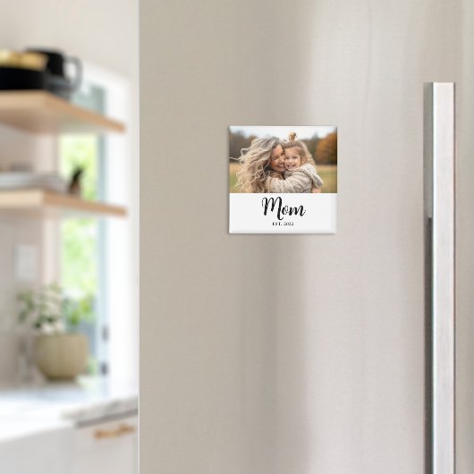 Mama etablierte Foto Gift Magnet