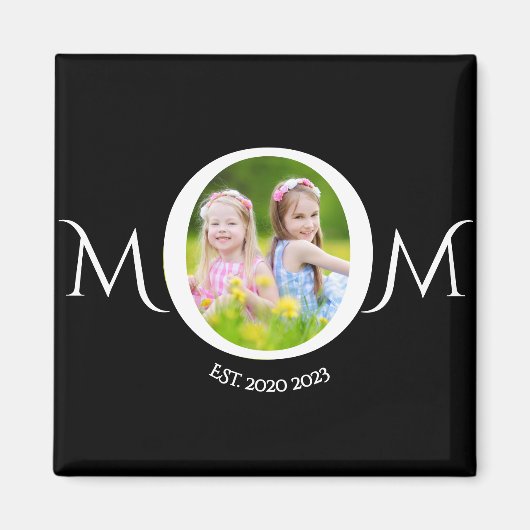 Mama etablierte Foto Muttertagsmagnet Magnet (Vorne)