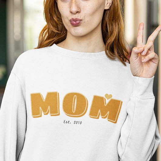 Mama etablierte Jahr einfache boho typografie T-Shirt