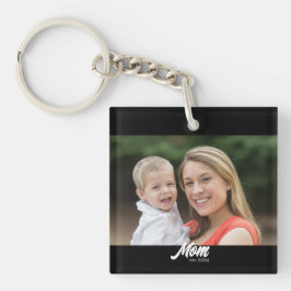 Mama etablierte Modernes Foto für Skripte Schlüsselanhänger