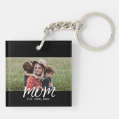 Mama etablierte Modernes Foto für Skripte Schlüsselanhänger (Rückseite)