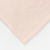 Mama etablierte pastellfarbene Pfirsich-Minimalist Fleecedecke (Ecke)