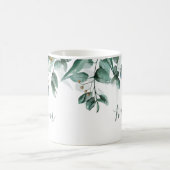 Mama Eucalyptus Foliage Modernes Wasserfarben Kaffeetasse (Mittel)