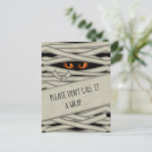 Mama Eyes Halloween Nennen Sie es ein Wrap Orange  Postkarte (Stehend Vorderseite)