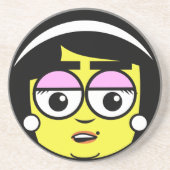 Mama Face Sandstein Untersetzer (Vorne)