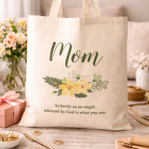 Mama Faith Zitat So lieb wie ein Engel Tragetasche