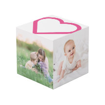 Mama Familienfoto Collage Rosa Herz Moderne