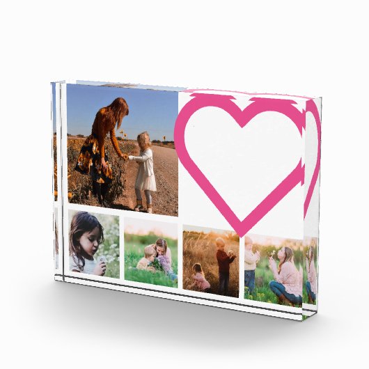 Mama Family Foto Rosa Herz Modern (Rechts)