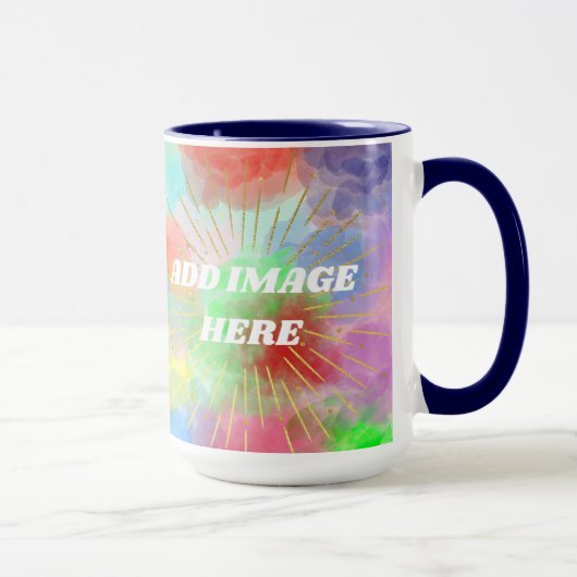 Mama - Farbenfrohe Sommerwolken Tasse (Rechts)