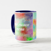 Mama - Farbenfrohe Sommerwolken Tasse (Vorderseite Links)