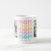 Mama | Farbige Texte und Fotos im Stil der Bright  Kaffeetasse (Mittel)