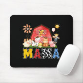 Mama Farm Cow Birthday Boy Matching Family Party  Mousepad (Mit Mouse)