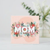 Mama Feiertagskarte (Stehend Vorderseite)