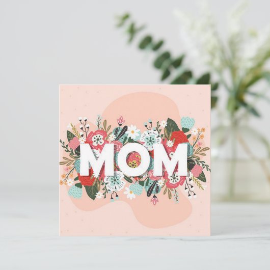 Mama Feiertagskarte (Stehend Vorderseite)