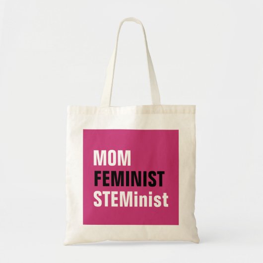 Mama Feministin STEMinisterin Wissenschaft Ingenie Tragetasche (Vorne)